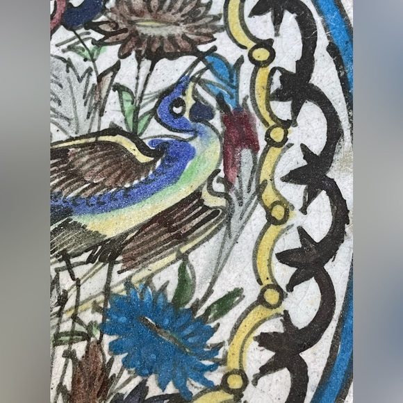 Large Antique Persian Qajar Tile never used - Picture 8 of 9